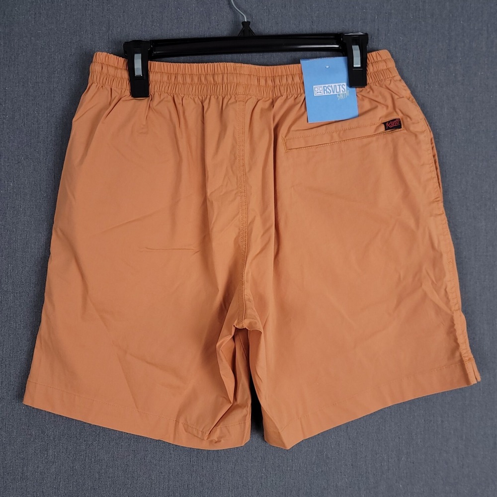 RSVLTS Hybrid Shorts Mens Small Orange Sand Cottonstretch Unlined Swim Trunks - Picture 6 of 11